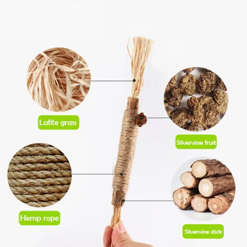 Silverline Pet Chew Stick Polygonum Kitty Raffia Grass