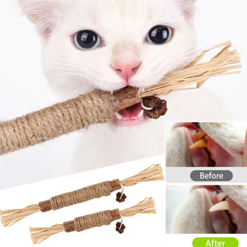 Silverline Pet Chew Stick Polygonum Kitty Raffia Grass