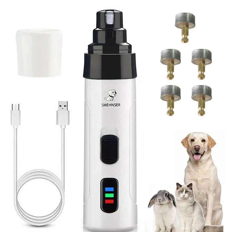 Rechargeable Pet Nail Grinder and Paw Grooming Tool