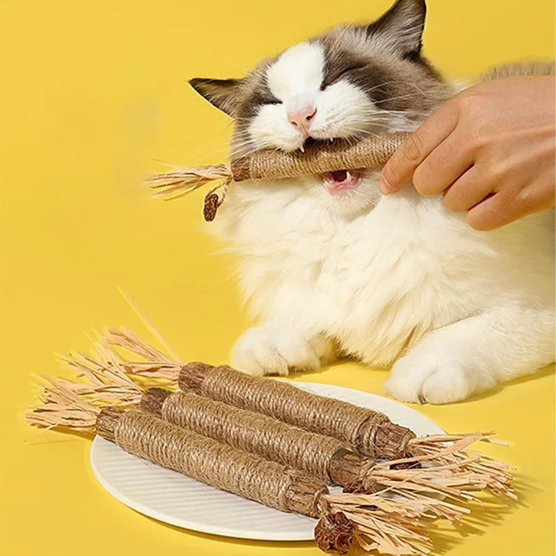 Silverline Pet Chew Stick Polygonum Kitty Raffia Grass