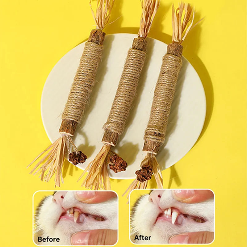 Silverline Pet Chew Stick Polygonum Kitty Raffia Grass