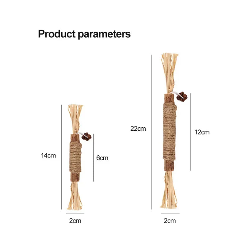 Silverline Pet Chew Stick Polygonum Kitty Raffia Grass
