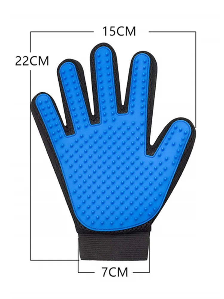 Pet Grooming Glove for Hair Deshedding and Bathing