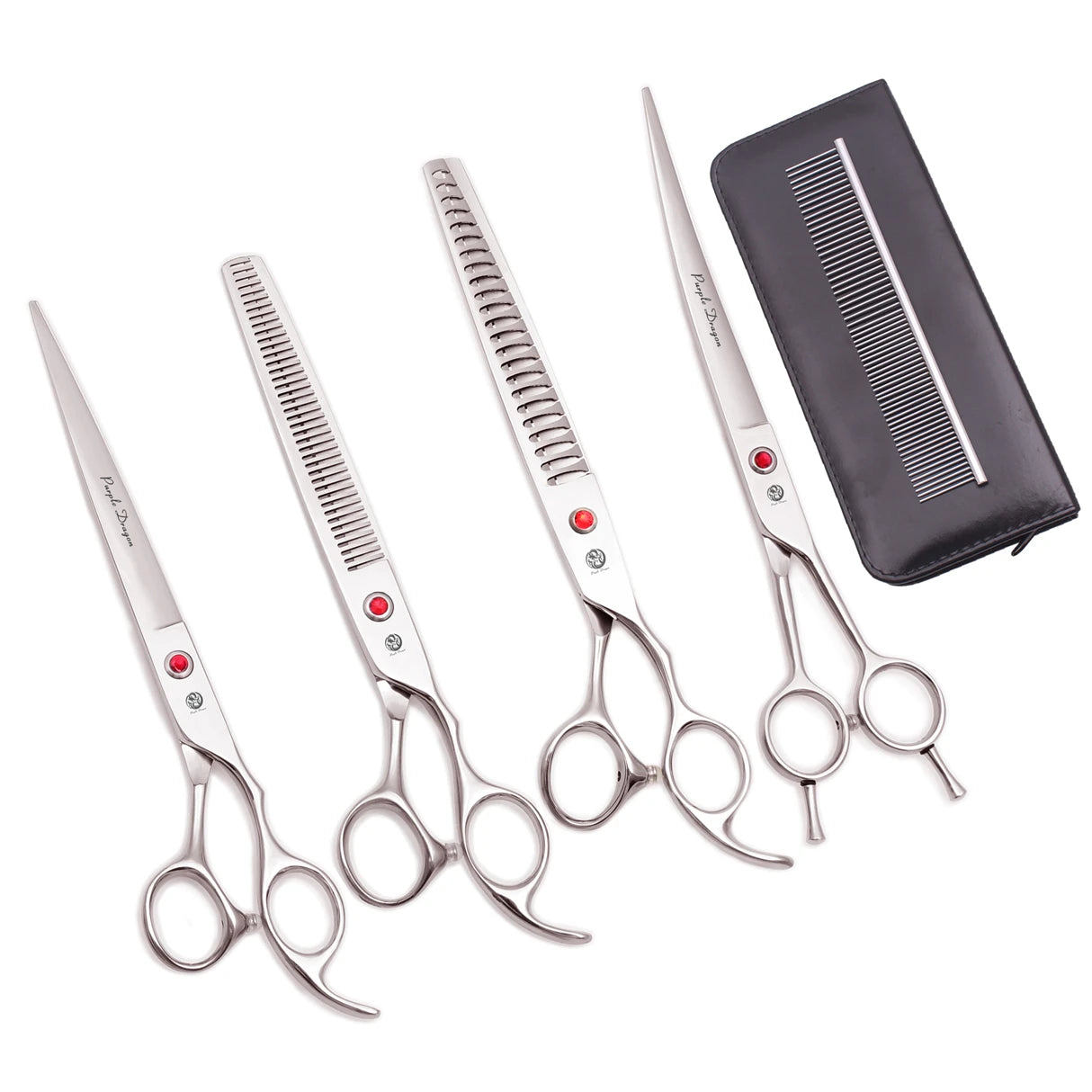 Purple Dragon Japan 440C Pet Grooming Scissors