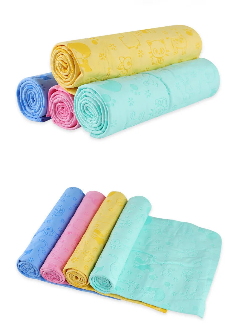 Synthetic Deerskin Pet Bath Towel – Strong Water Absorption, Soft & Lint-Free Quick-Dry Towel