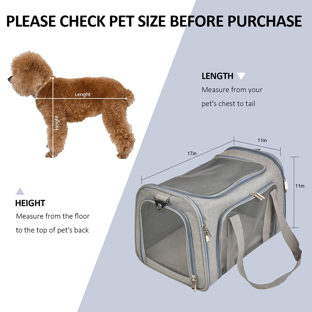 Airline-Approved Soft-Sided Dog Carrier Backpack