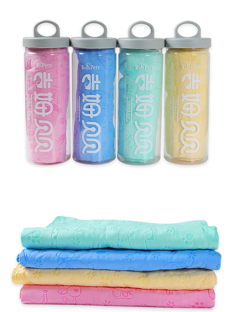 Synthetic Deerskin Pet Bath Towel – Strong Water Absorption, Soft & Lint-Free Quick-Dry Towel