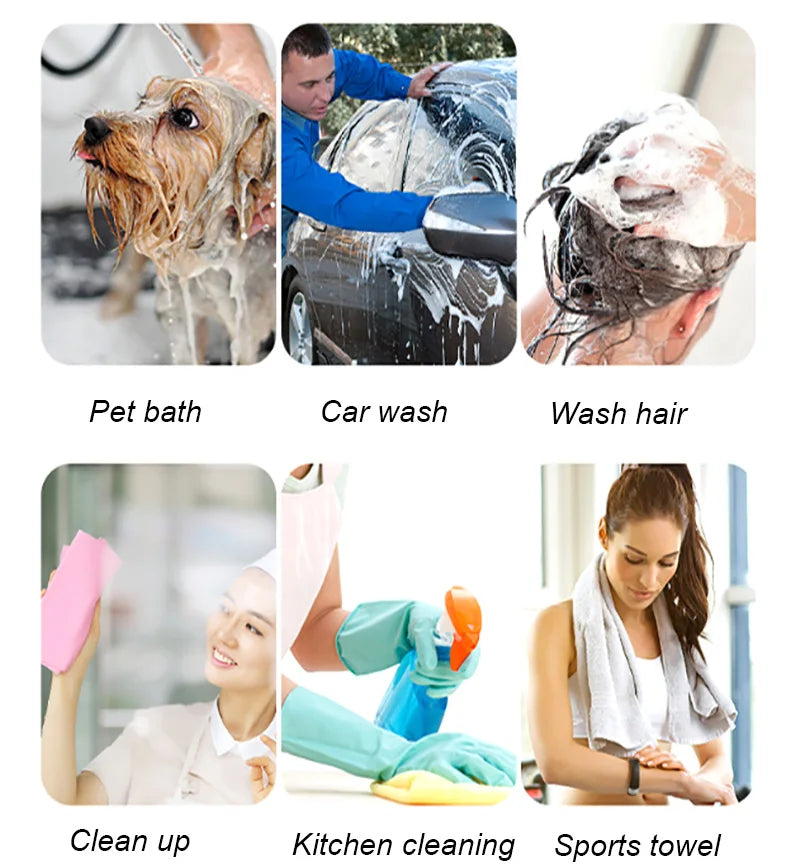 Synthetic Deerskin Pet Bath Towel – Strong Water Absorption, Soft & Lint-Free Quick-Dry Towel