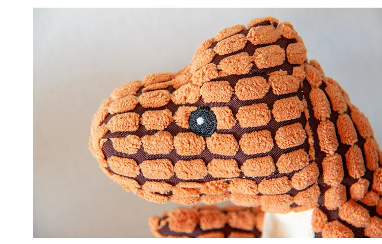 Cartoon Dinosaur Plush Squeaky Dog Toy