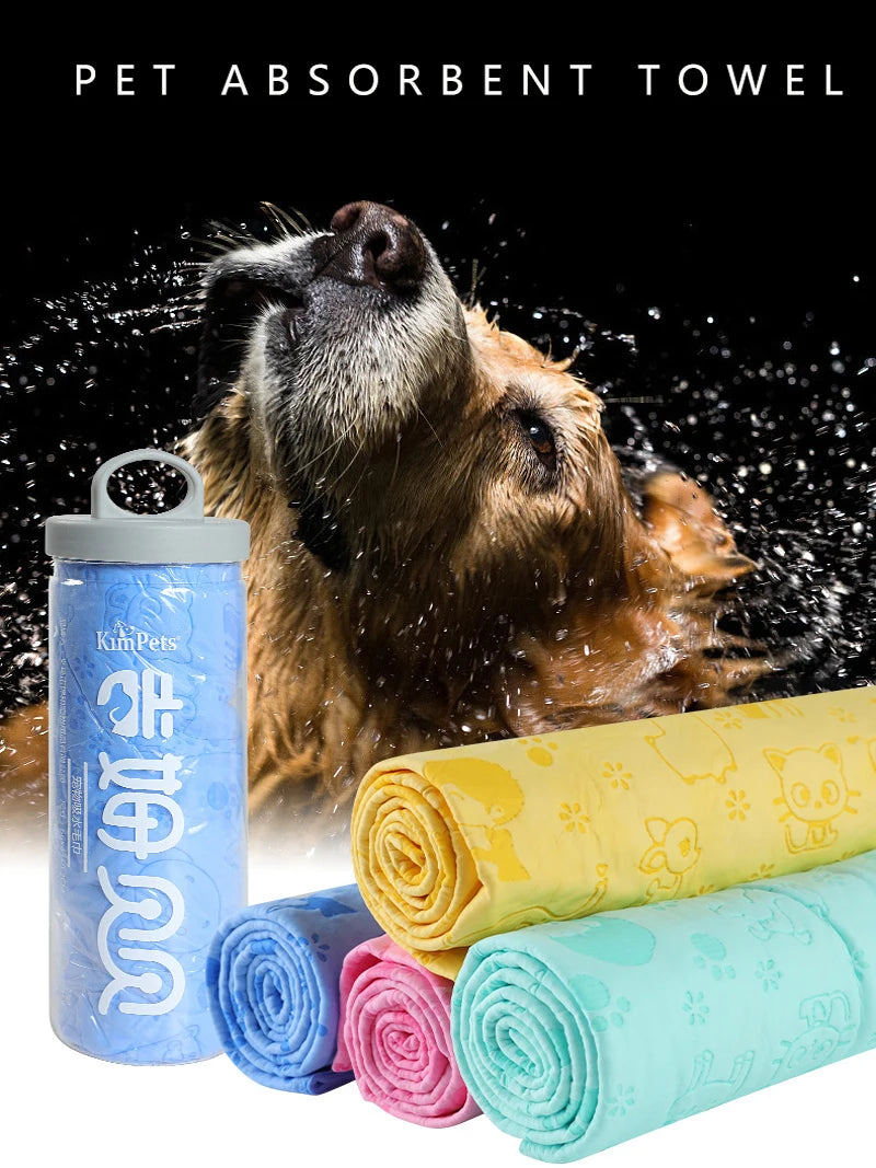 Synthetic Deerskin Pet Bath Towel – Strong Water Absorption, Soft & Lint-Free Quick-Dry Towel