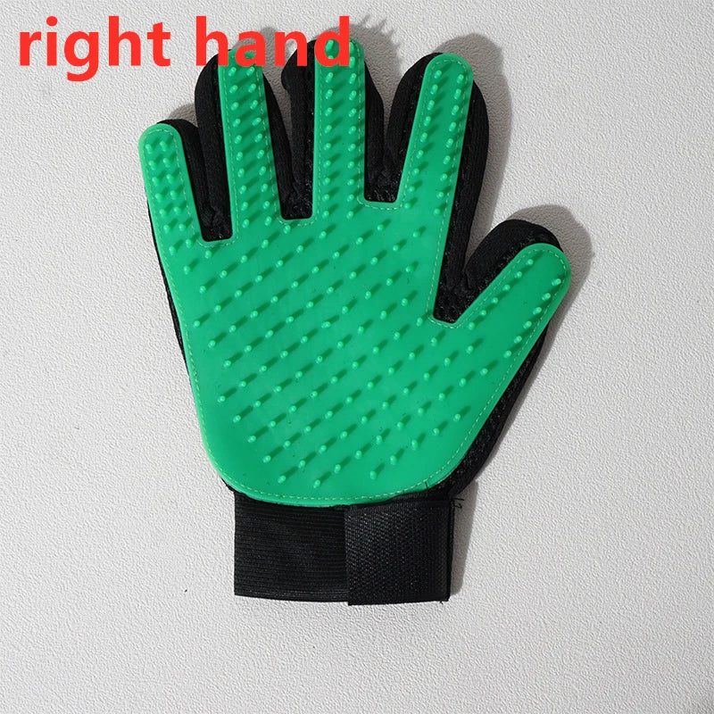 Pet Grooming Glove for Hair Deshedding and Bathing