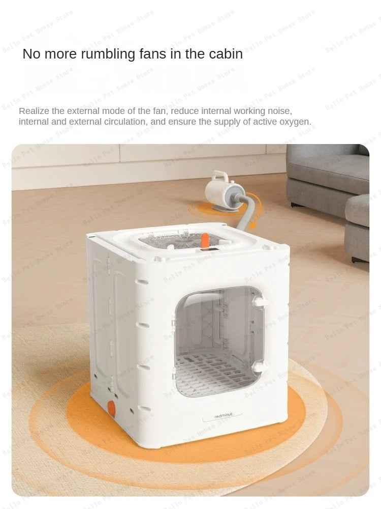 Detached Multifunctional Pet Drying Box – Large-Capacity Hair Dryer for Cats and Small Dogs
