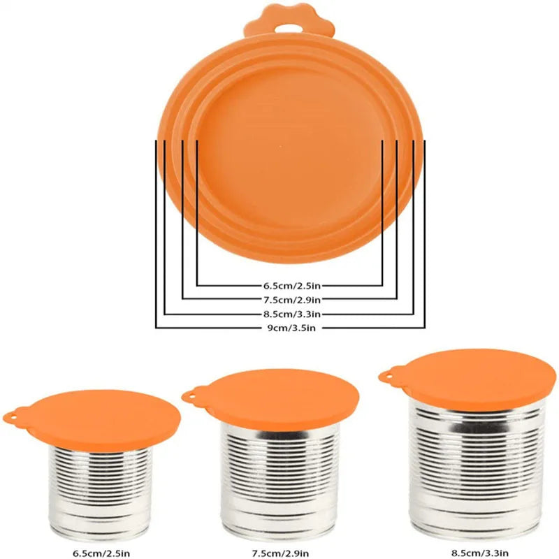 2-Piece Reusable Pet Food Can Cover & Spoon Set