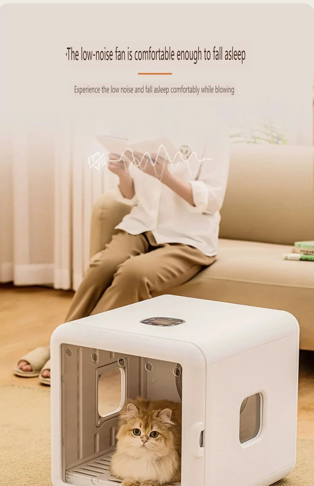 Smart Pet Drying Box – Automatic Temperature Control Dryer with Water Sterilization for Cats and Dogs