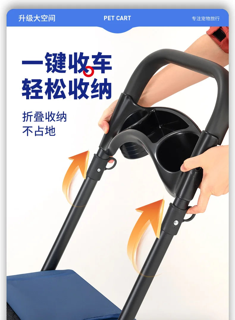 Medium to Large-Sized Pet Stroller
