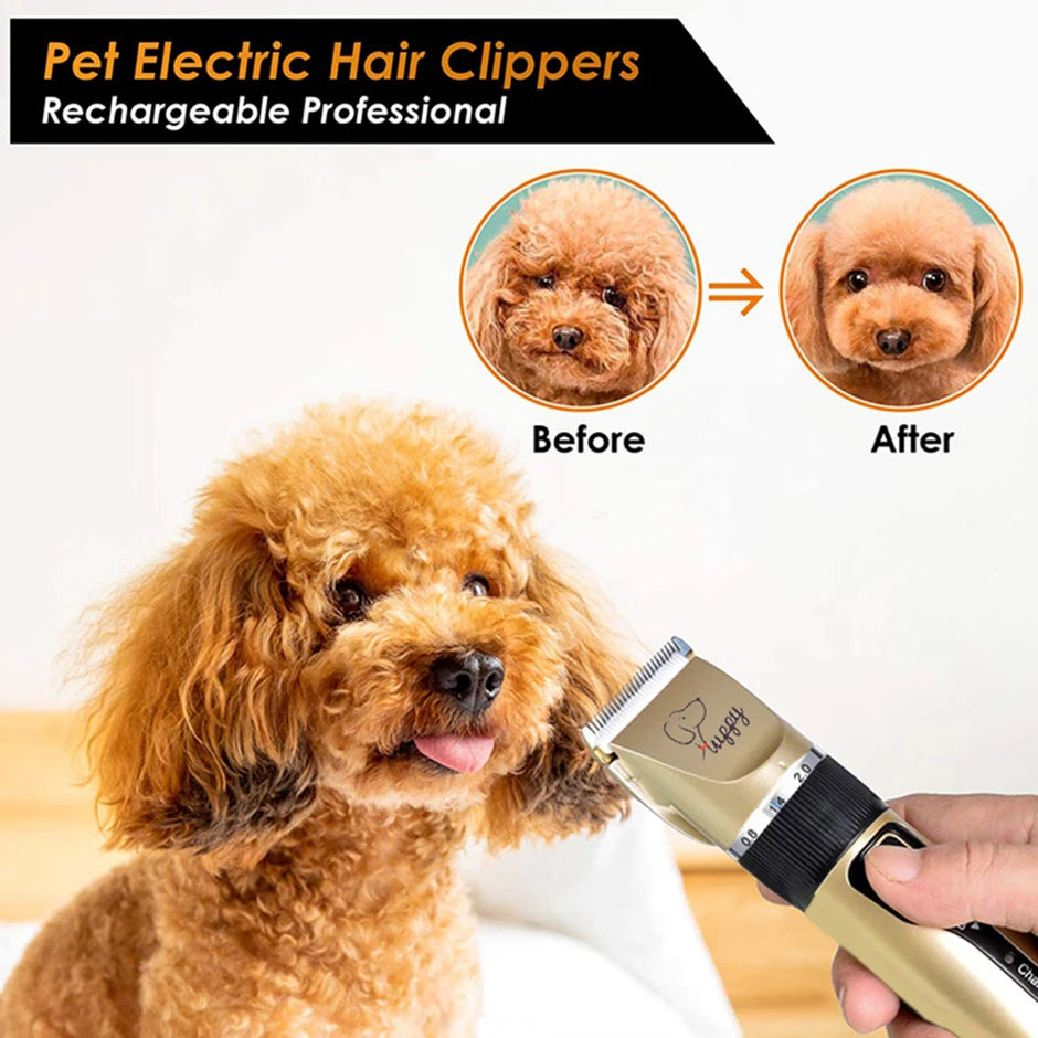 Professional All-Metal Rechargeable Dog Hair Clipper