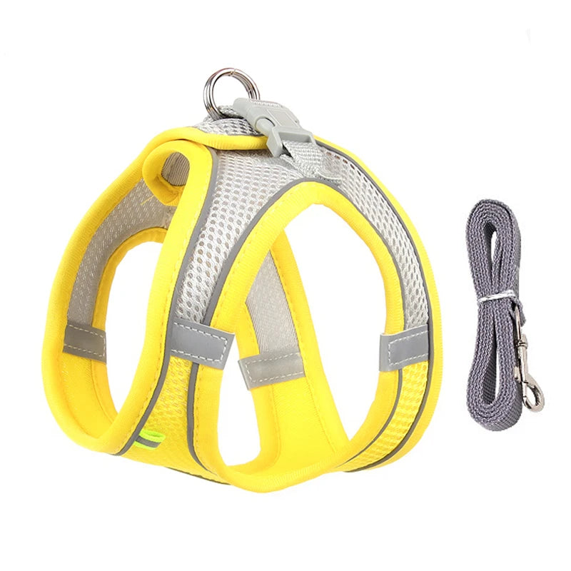 Product Description: Adjustable Dog Harness & Leash Set for Small Dogs