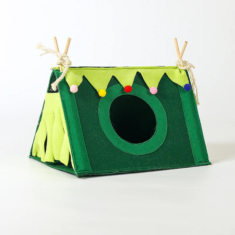 Hamster House Small Felt Tent Rabbit Pet Nest