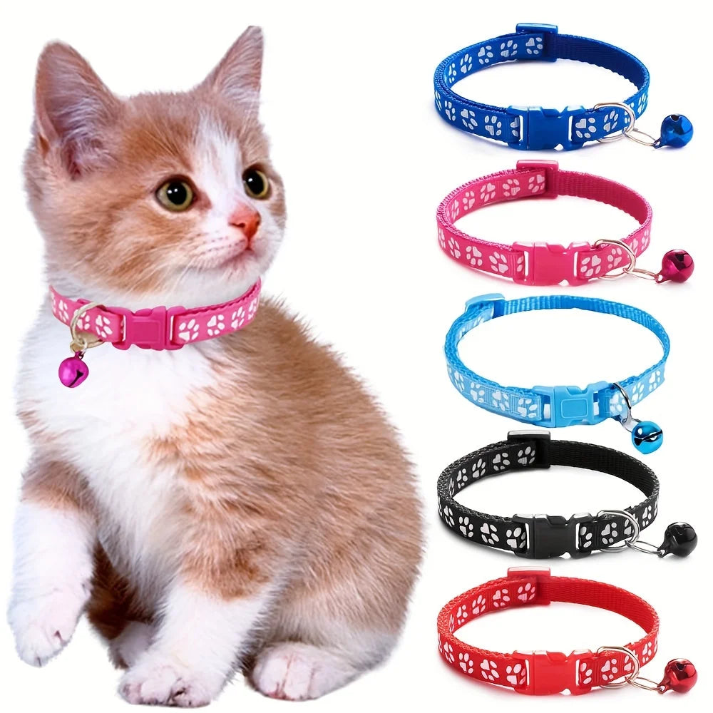 Adjustable Fashion Cat Collar with Bell