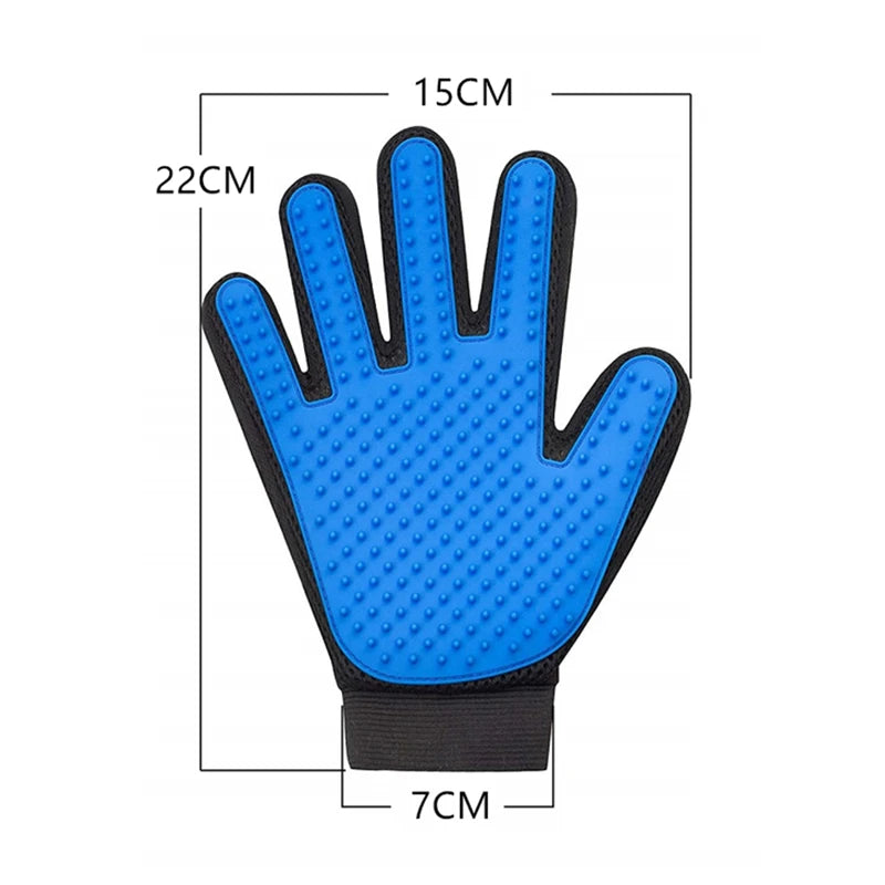 Pet Grooming Glove for Hair Deshedding and Bathing