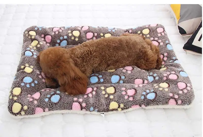 Soft Flannel Pet Fleece Pad – Thickened Blanket and Mattress for Cozy Sleep