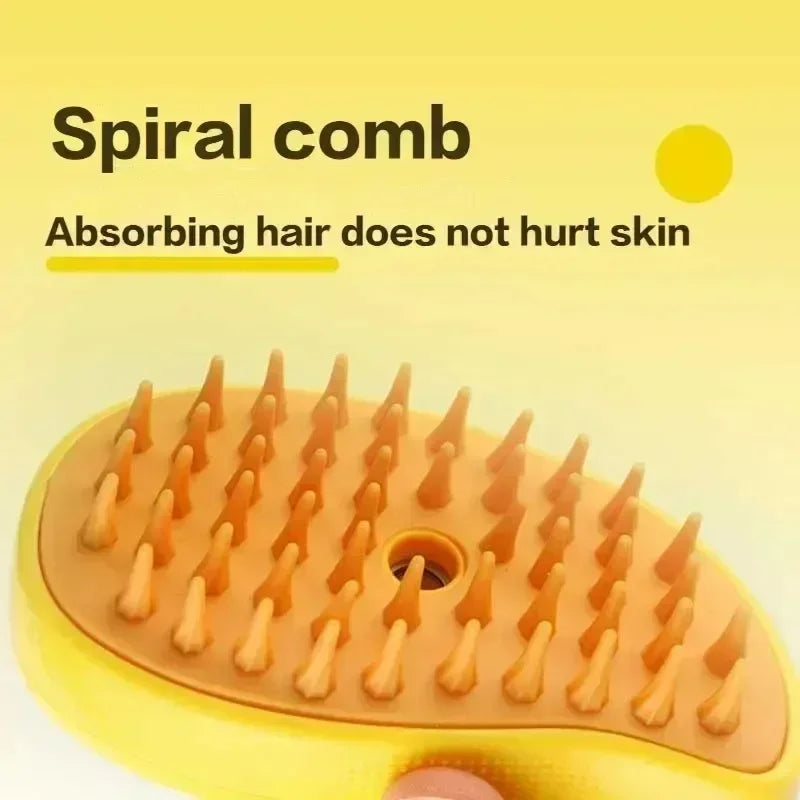 3-in-1 Electric Dog Steamer Brush