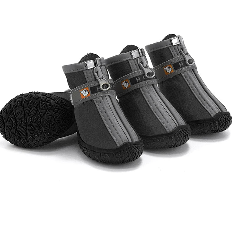 Non-Slip Dog Shoes – Thick Plush Paw Protection for Warmth and Safety