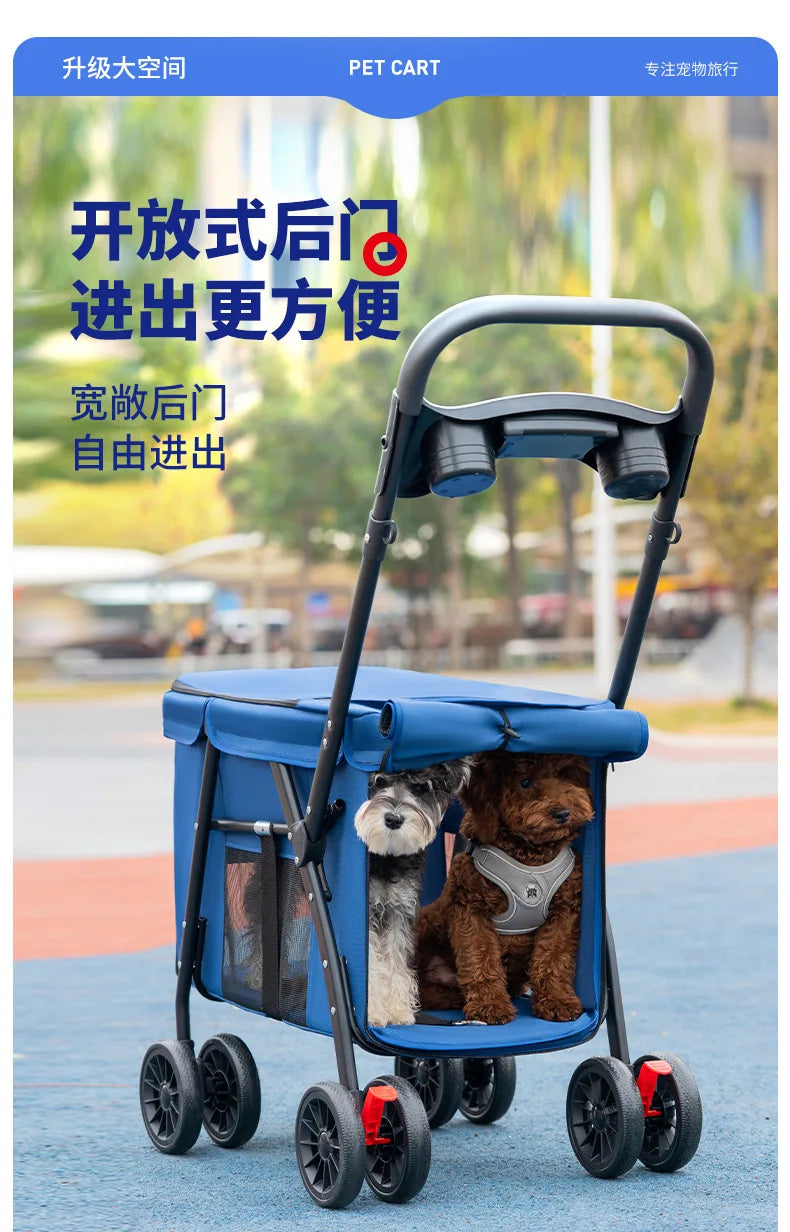 Medium to Large-Sized Pet Stroller