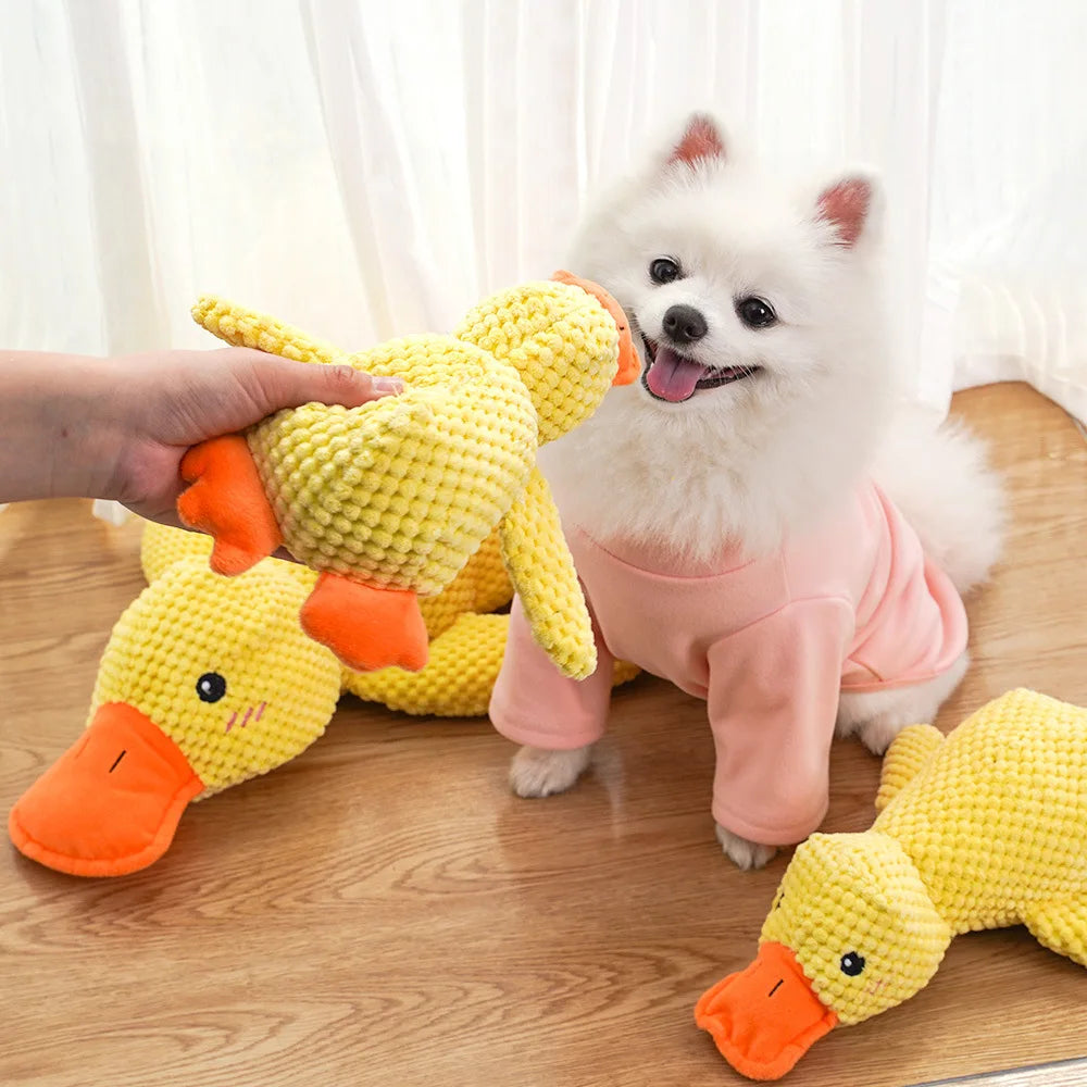 Duck-Shaped Quacking Dog Toy – Durable Chew Toy for Fun Interactive Play
