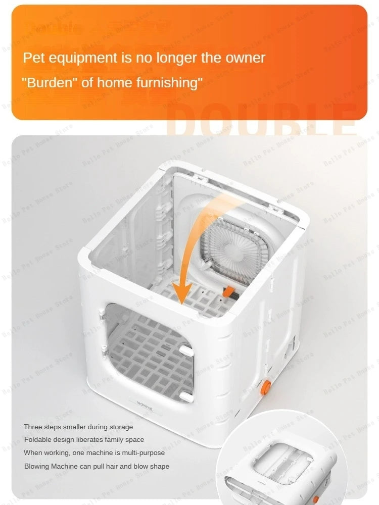 Detached Multifunctional Pet Drying Box – Large-Capacity Hair Dryer for Cats and Small Dogs