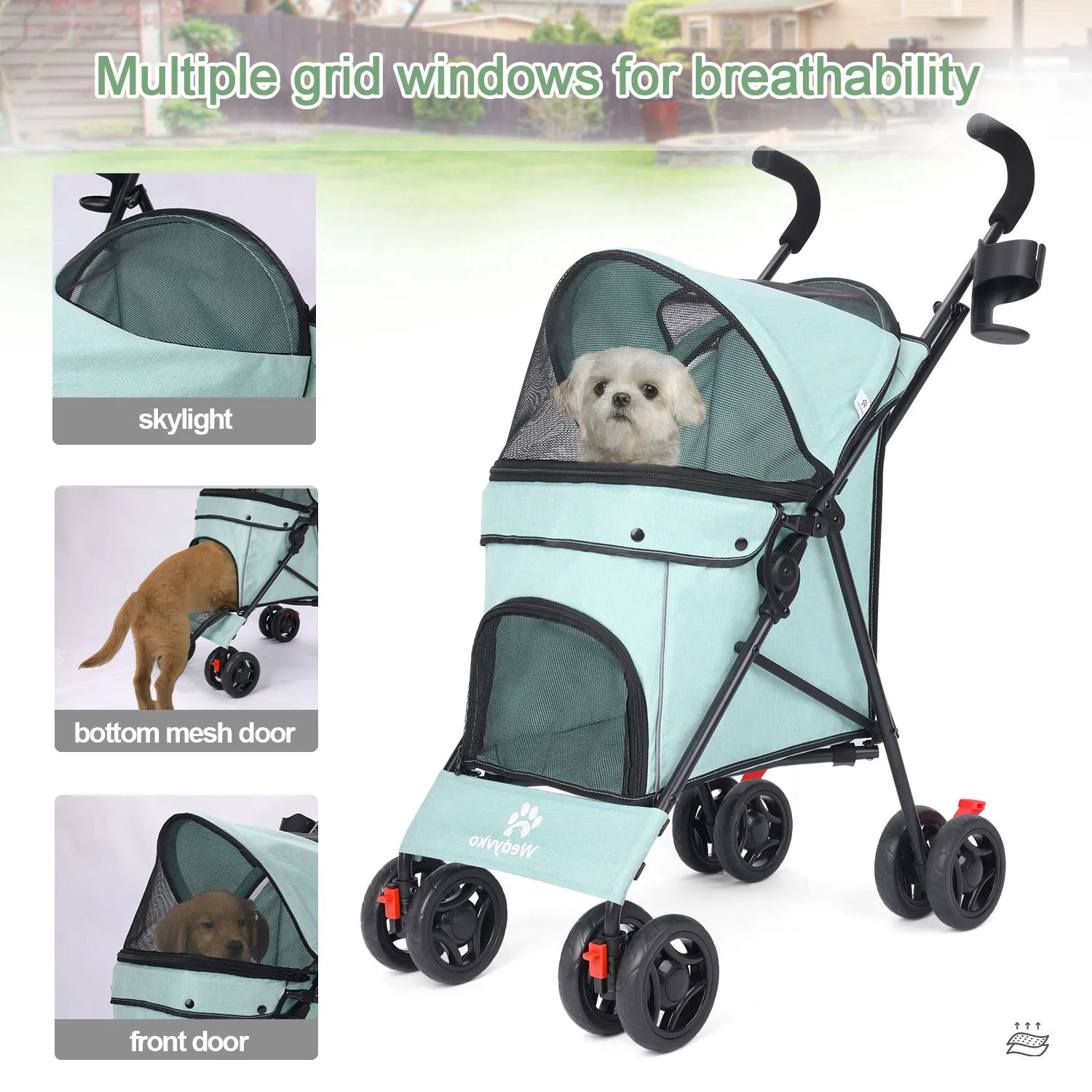 Lightweight Outdoor Puppy & Cat Stroller