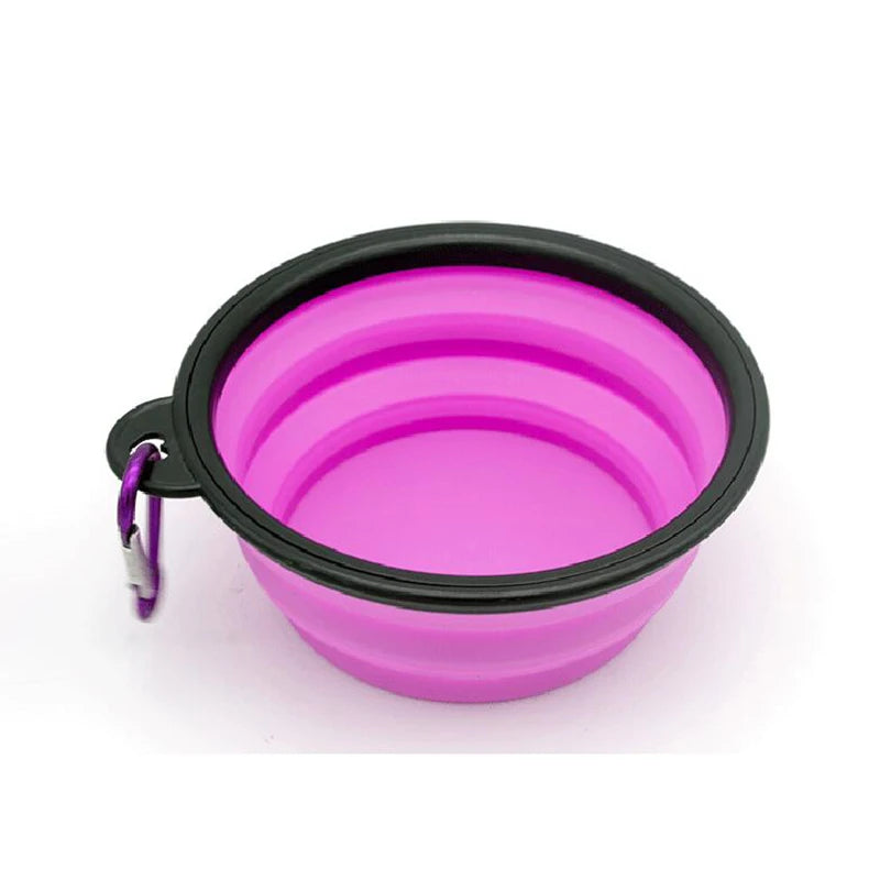 Folding Silicone Bowl Dogs Feed Supplies