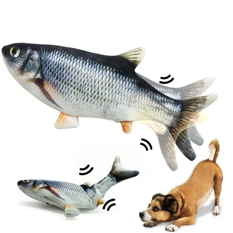 USB Rechargeable Electric Floppy Fish Toy for Cats & Dogs