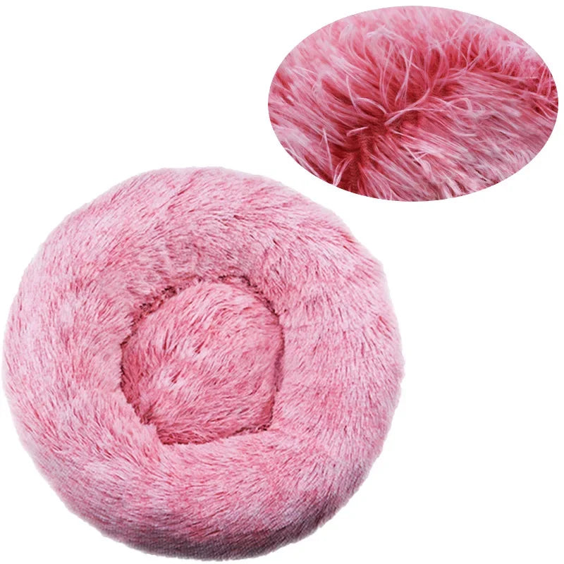 Round Plush Pet Bed (40-90cm)