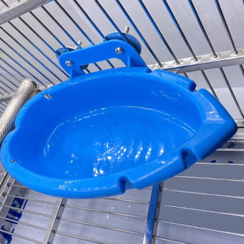 Multifunctional Parrot Food Tray & Bathtub