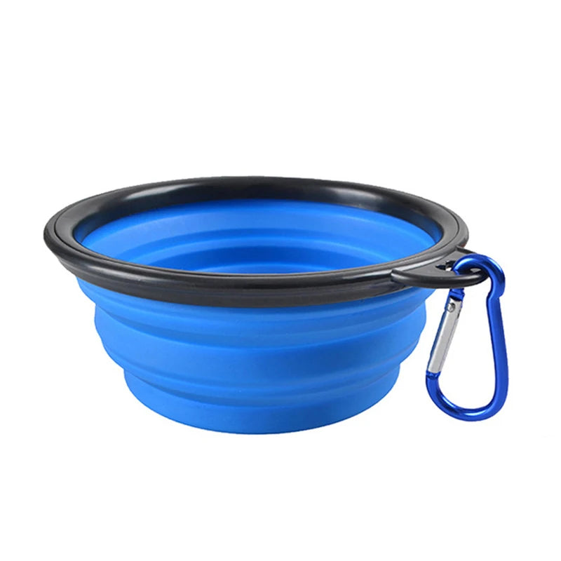 Folding Silicone Bowl Dogs Feed Supplies