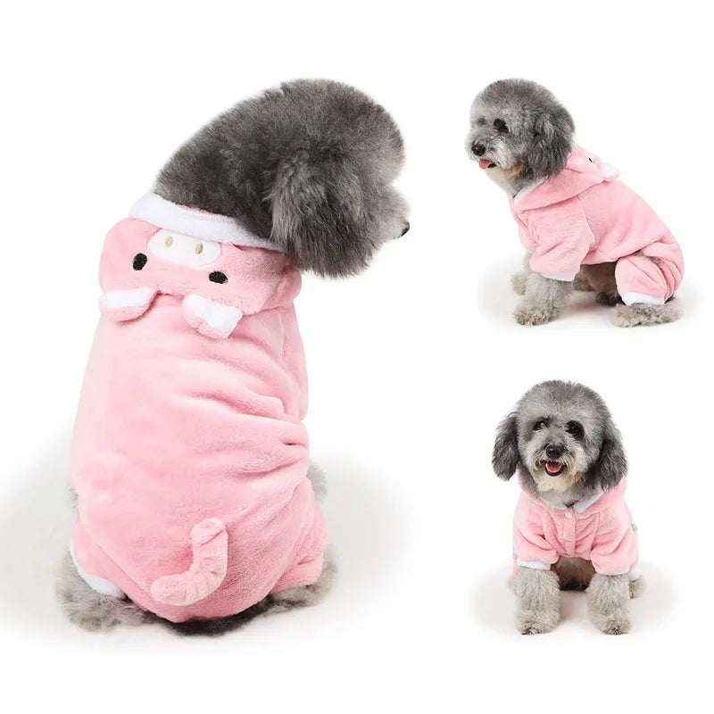 Fleece Soft Warm Dog Jumpsuit