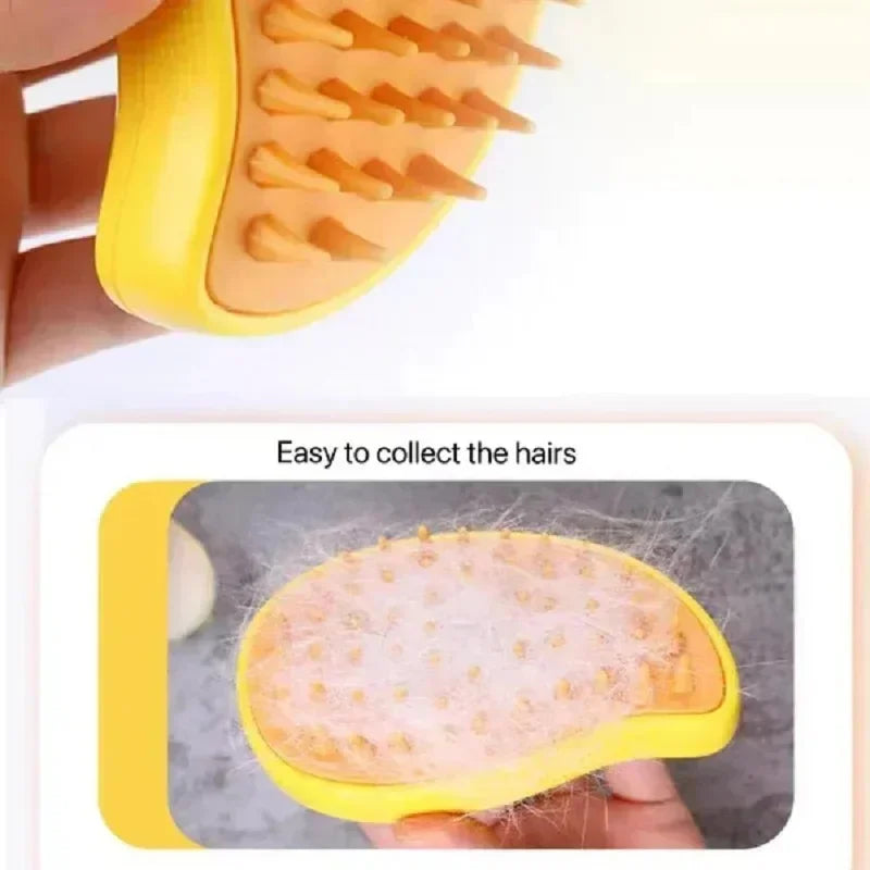 3-in-1 Electric Dog Steamer Brush