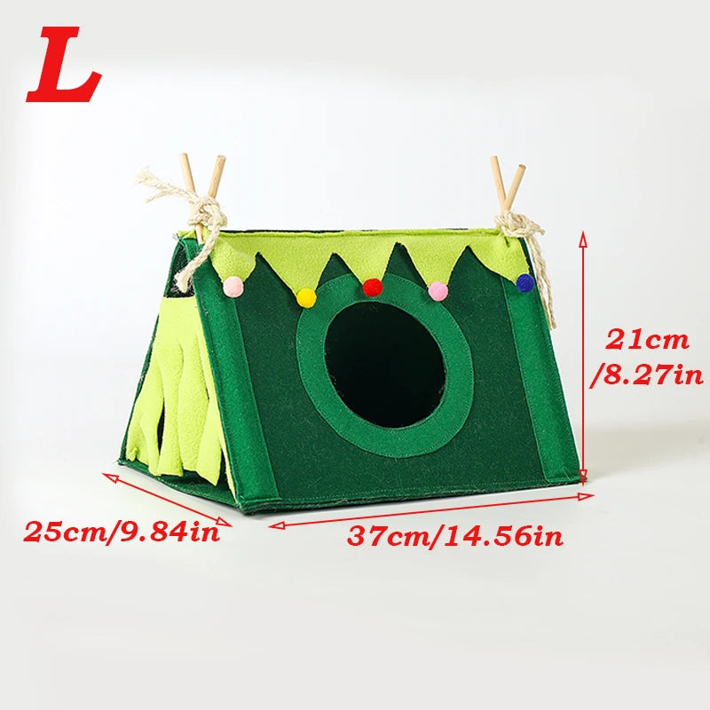 Hamster House Small Felt Tent Rabbit Pet Nest
