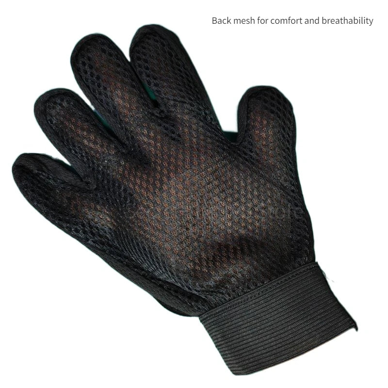 Pet Grooming Glove for Hair Deshedding and Bathing