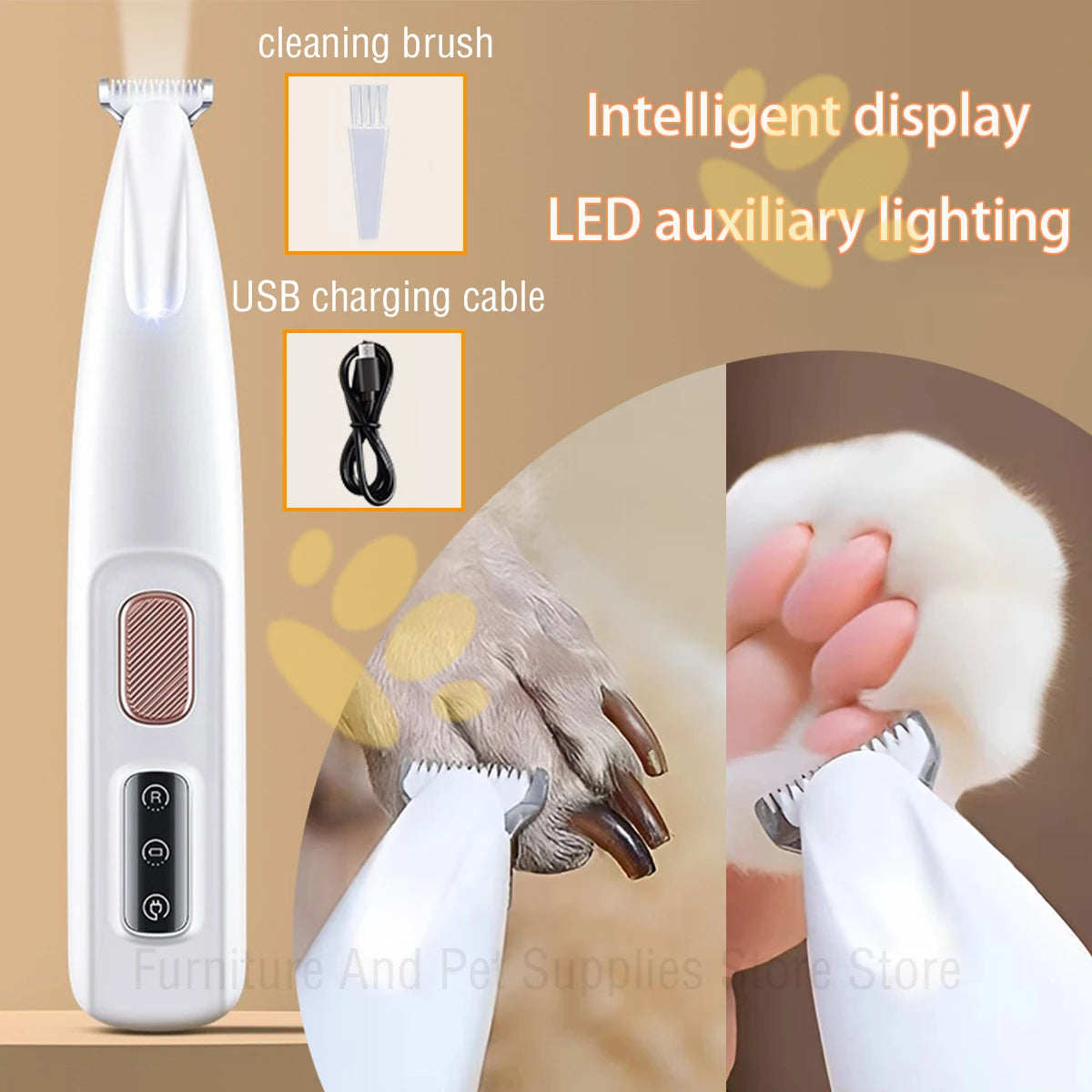 Fully Waterproof Pet Hair Trimmer