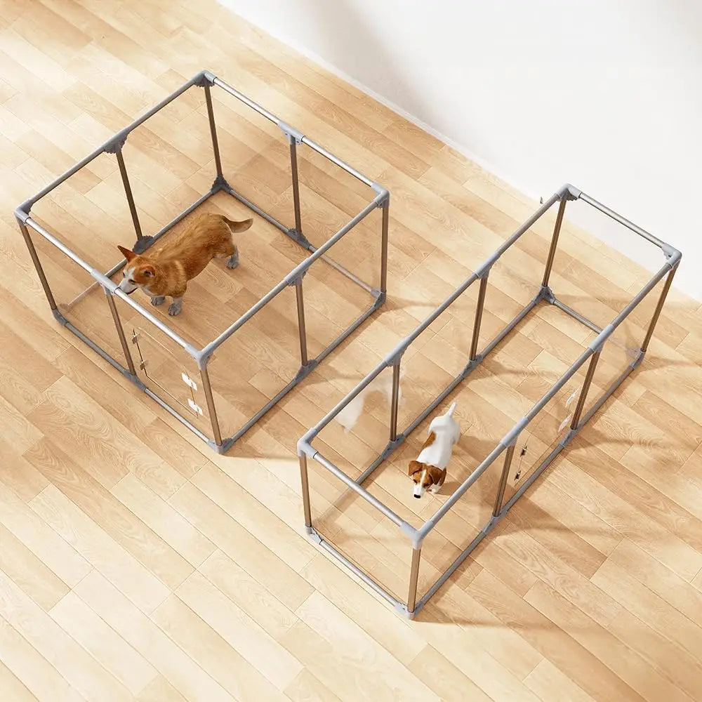 10-Panel Indoor Dog Playpen – Secure and Spacious Puppy Fence for Indoor Use