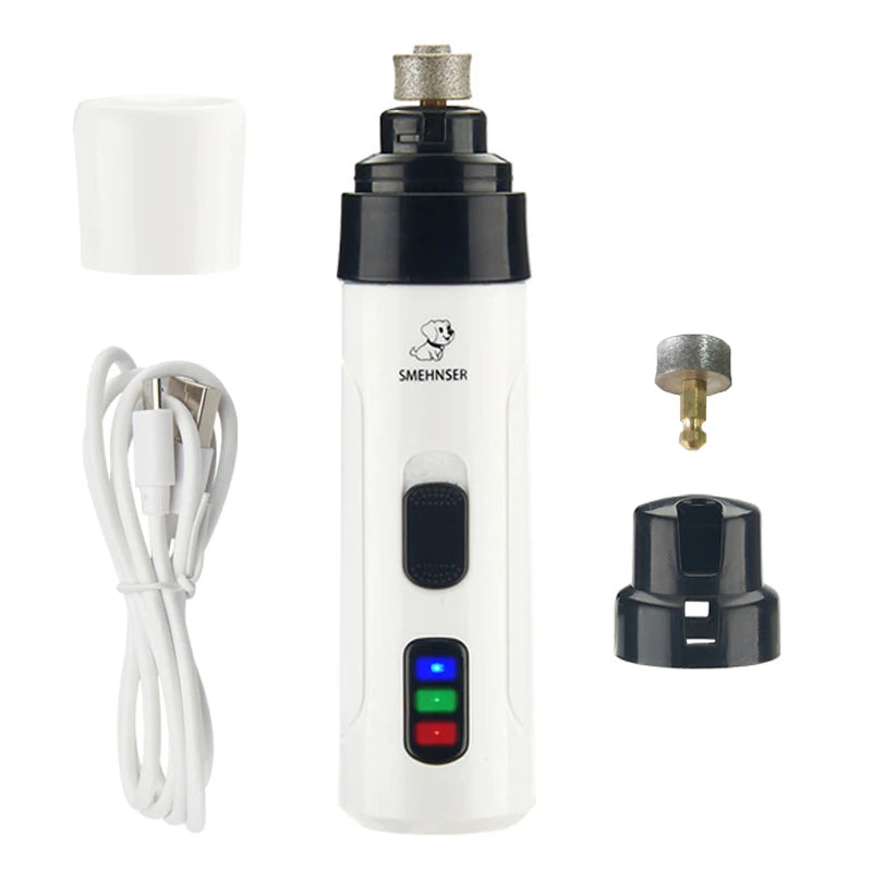 Rechargeable Pet Nail Grinder and Paw Grooming Tool
