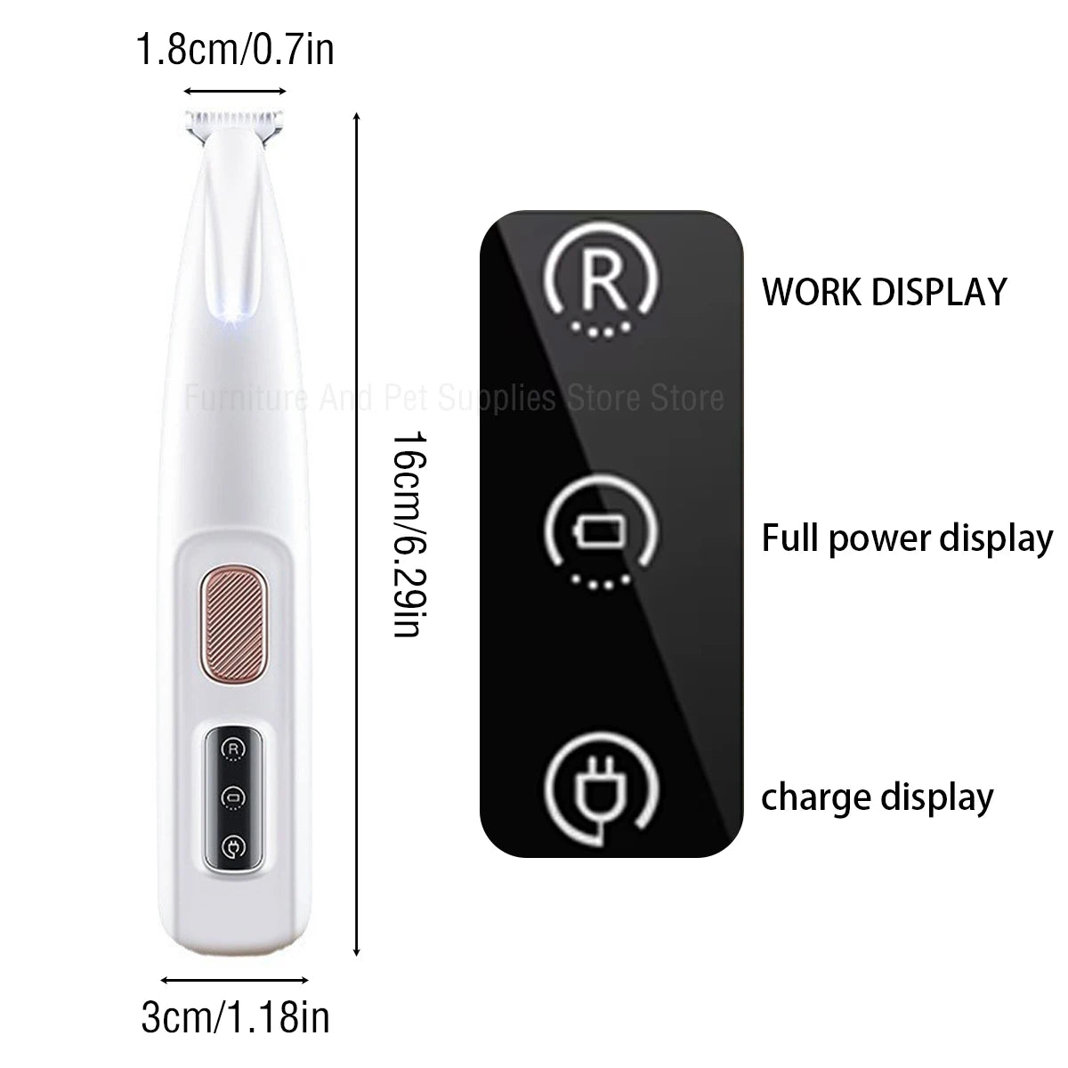 Fully Waterproof Pet Hair Trimmer
