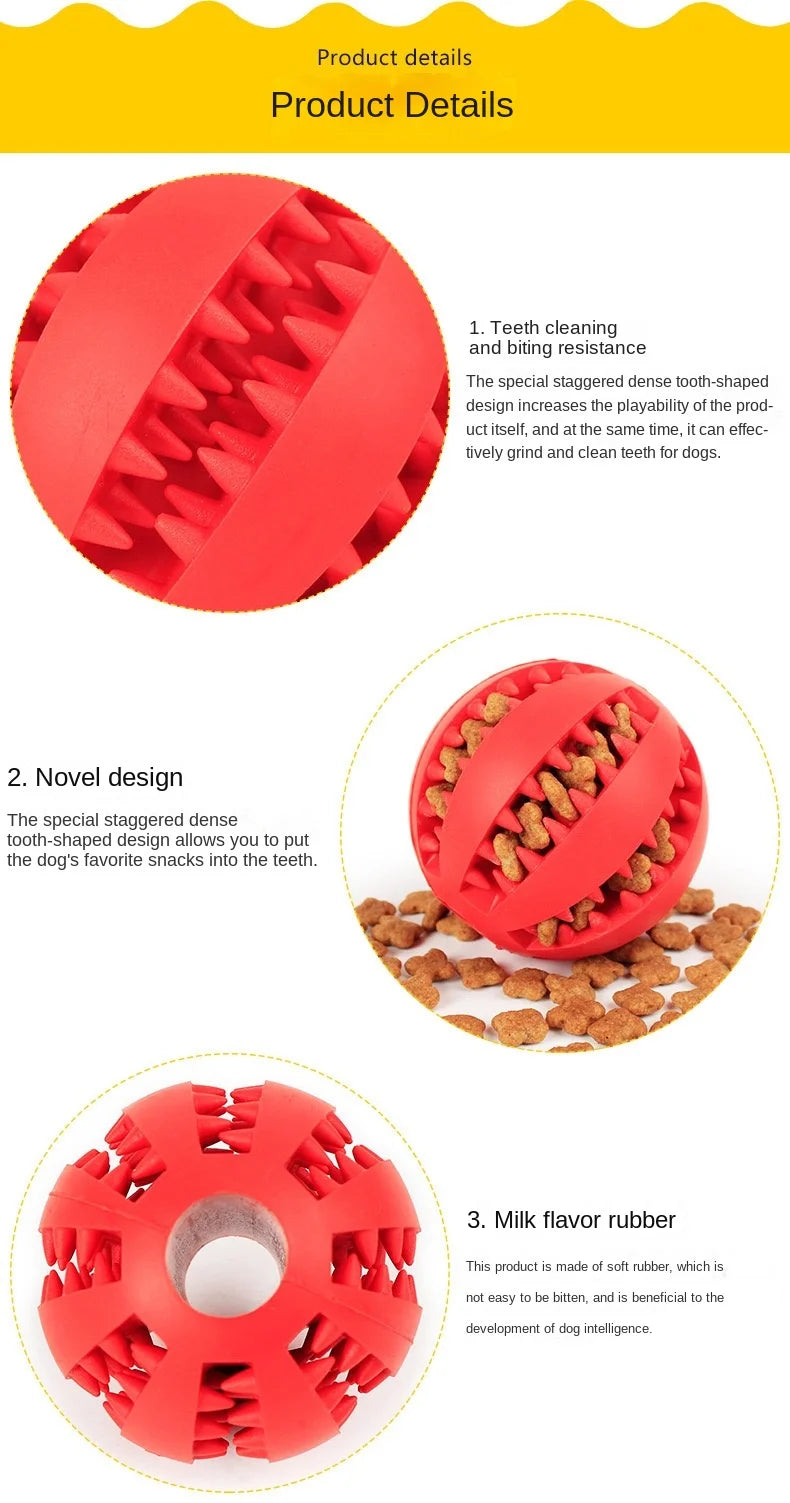 Bite-Resistant Rubber Watermelon Dog Toy