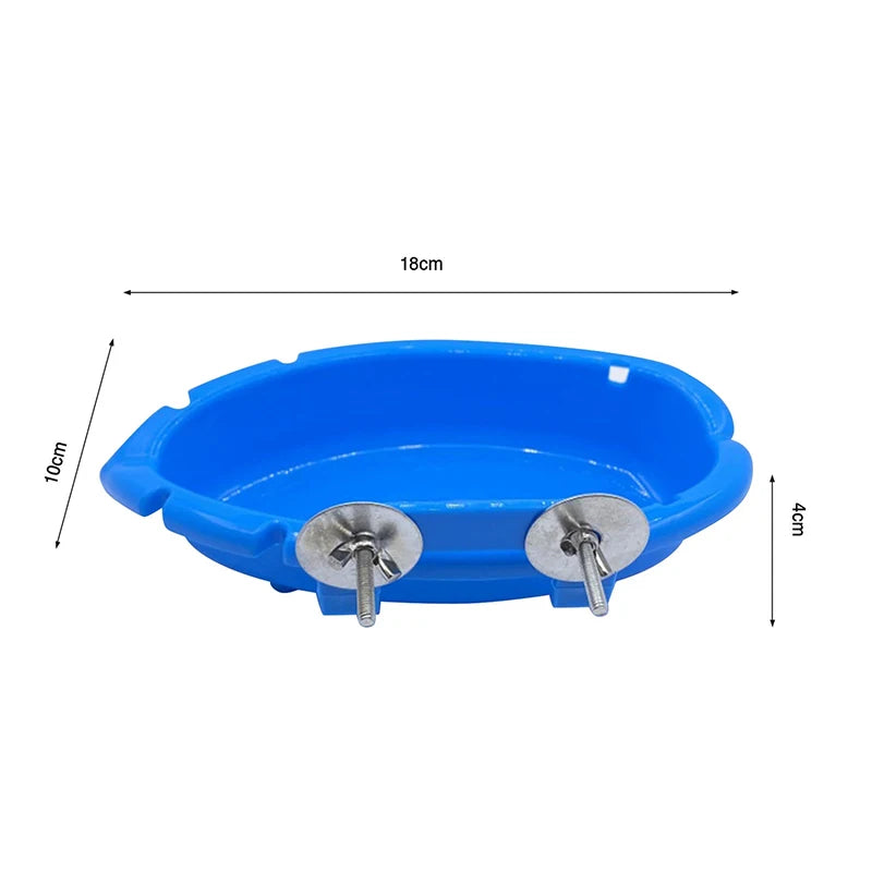 Multifunctional Parrot Food Tray & Bathtub