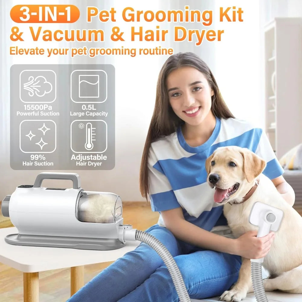 Hair Dryer Pet Grooming Vacuum