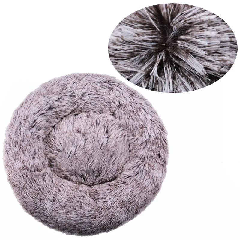 Round Plush Pet Bed (40-90cm)