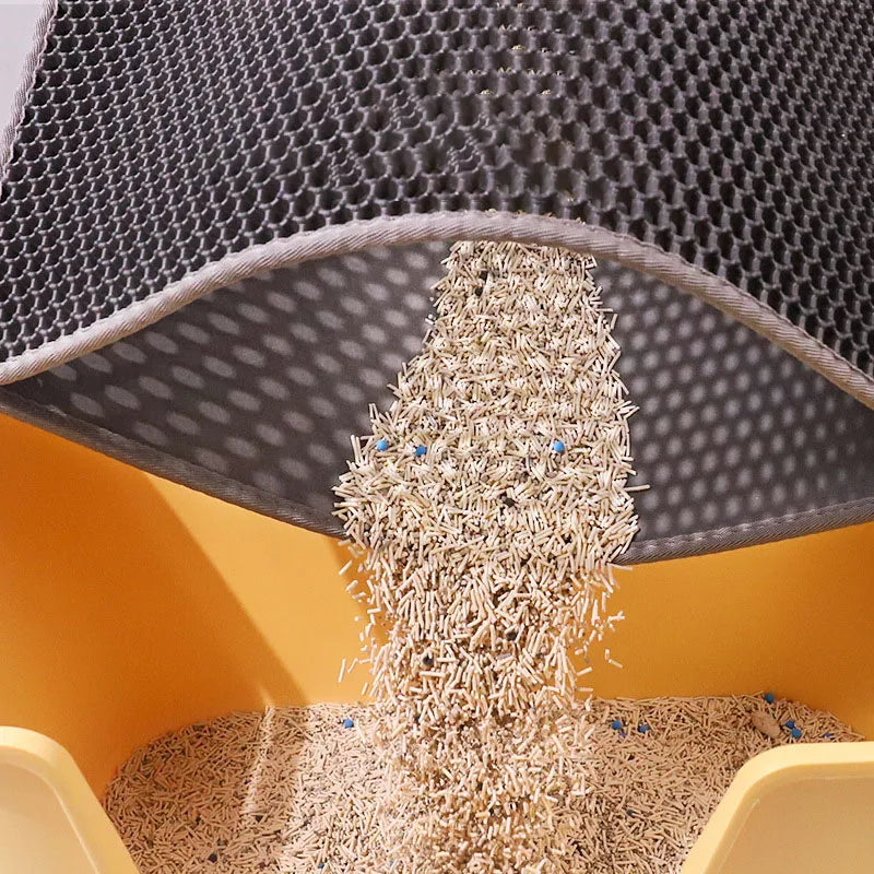 Double-Layer Cat Litter Mat