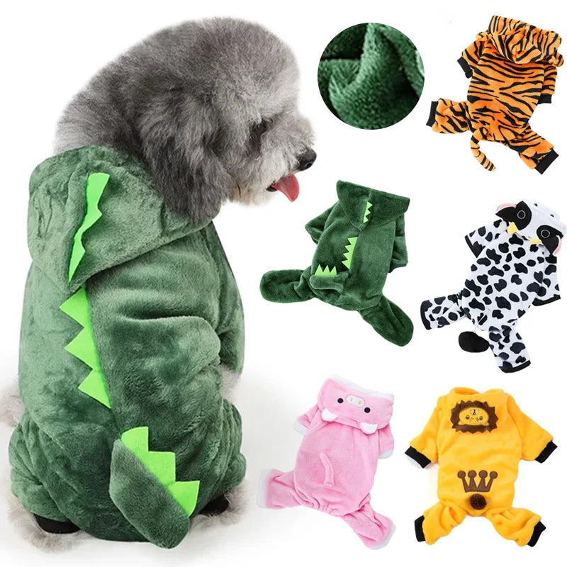Fleece Soft Warm Dog Jumpsuit